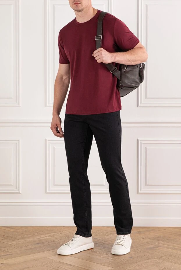 Scissor Scriptor dark blue trousers with elastic waistband and back flaps 189810 - photo 2