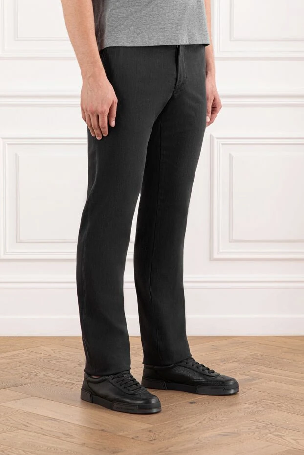 Scissor Scriptor graphite jeans with hidden pocket and straight fit 189816 - photo 3
