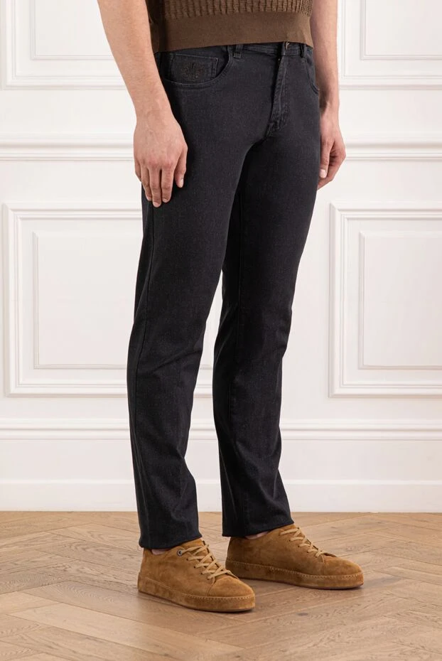 Scissor Scriptor skinny jeans with a classic fit and a leather patch 189901 - photo 3