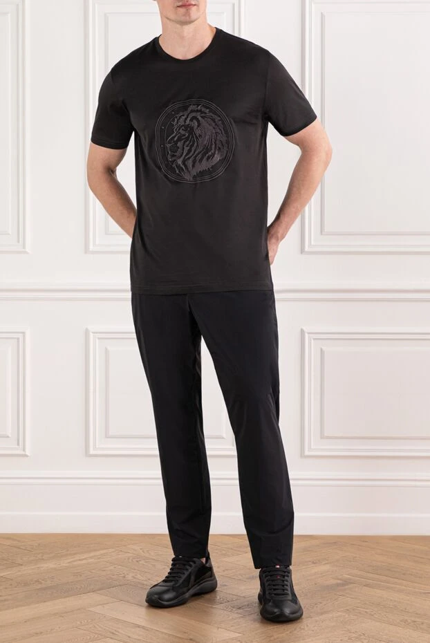Tombolini men's black trousers with comfortable drawstring waistband 189910 - photo 2