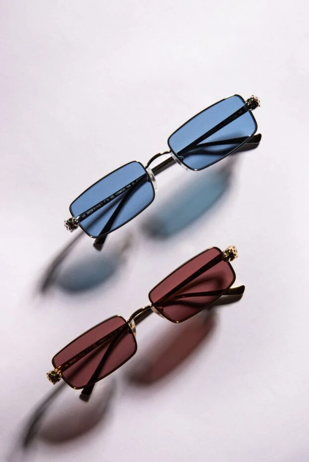 Cartier солнцезащитные очки panthere в металлической оправе с гладкой серебристой отделкой 189912 - фото 2