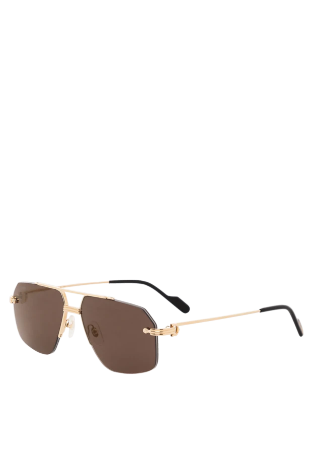 Cartier brown men's sunglasses with gold frame 189915 - photo 3