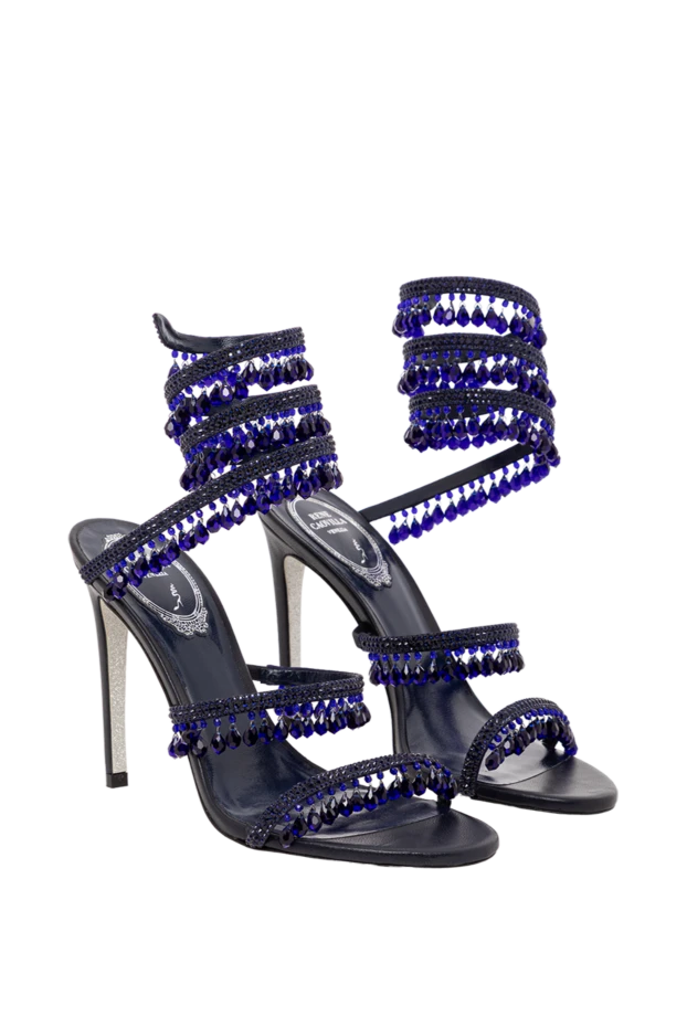 Rene Caovilla rene caovilla sapphire crystal fringe wrap strap sandals 189951 - photo 2
