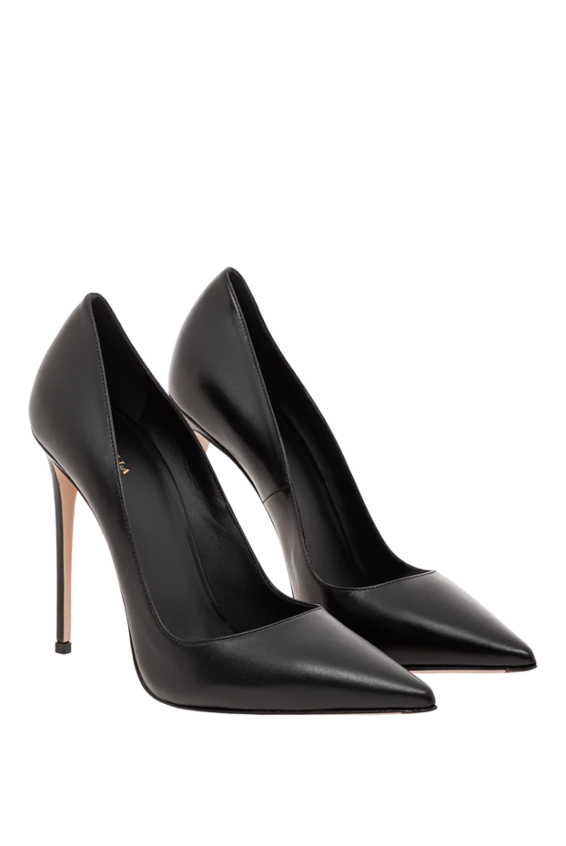Le Silla eva pump shoes in black semi-polished calfskin 189968 - photo 2