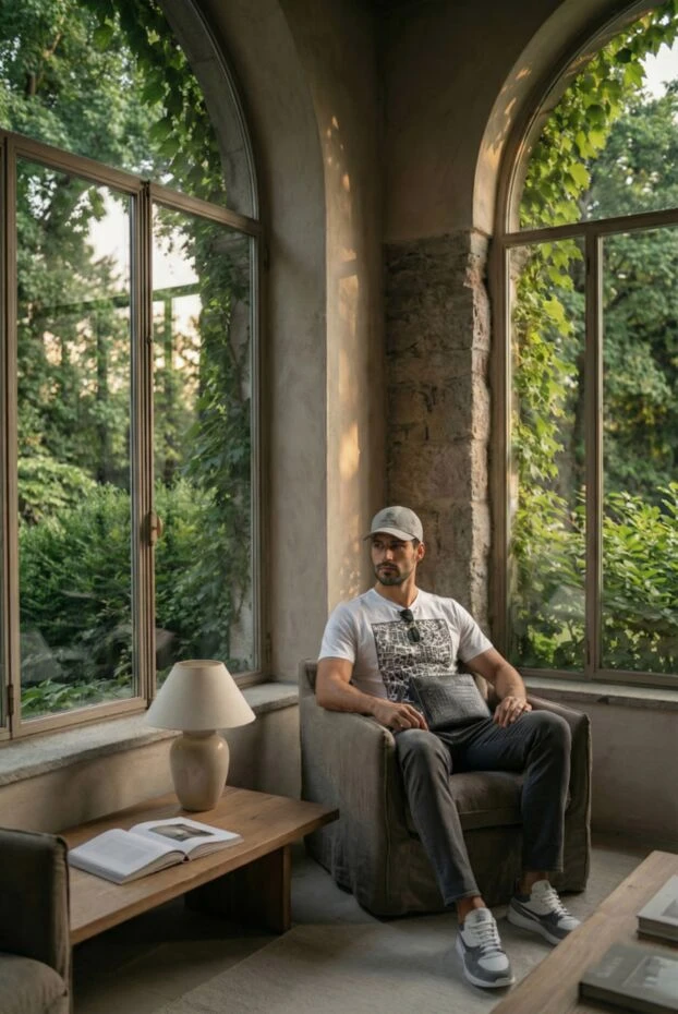 Brioni dark grey cotton trousers with a straight cut and minimalist trim 189982 - photo 2