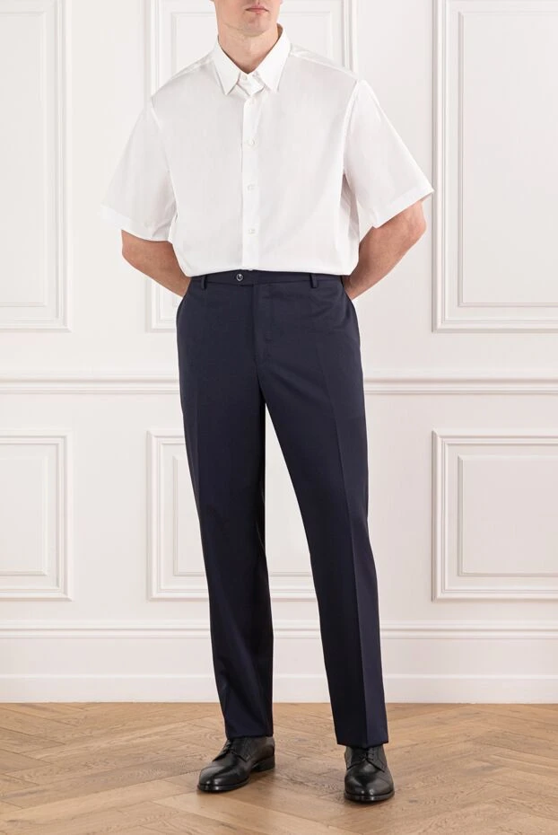 Brioni classic men's white shirt with short sleeves 190006 - photo 2