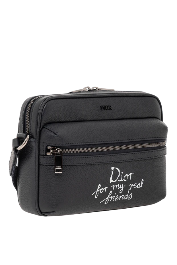 Dior сумка-мессенджер dior rider 2.0 на молнии из кожи черного цвета 190088 - фото 3