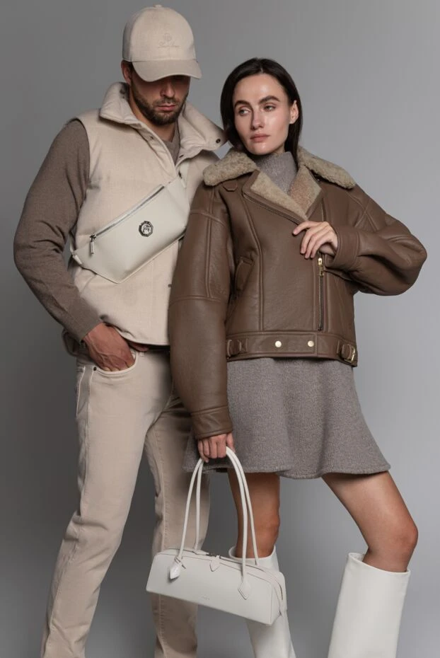 Magda Butrym beige cashmere dress with short sleeves and flared skirt 190135 - photo 2