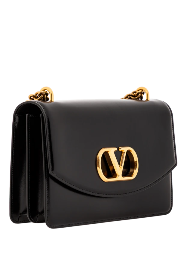 Valentino сумка через плече vain на ланцюжку чорна жіноча 190154 - фото 3