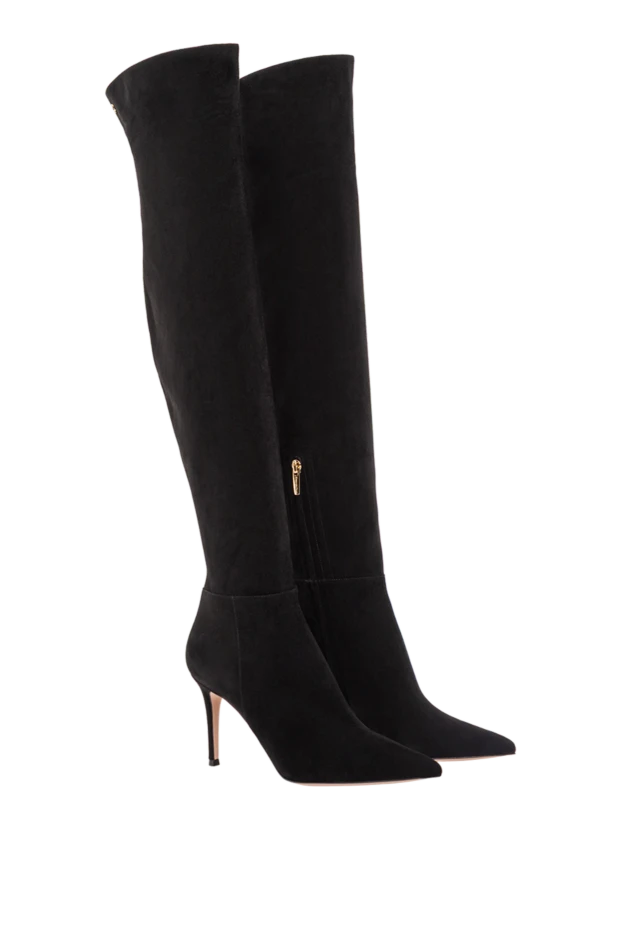Gianvito Rossi черевики keinna boots зі шкіри з облягаючою посадкою та кроєм у стилі вестерн 190164 - фото 3