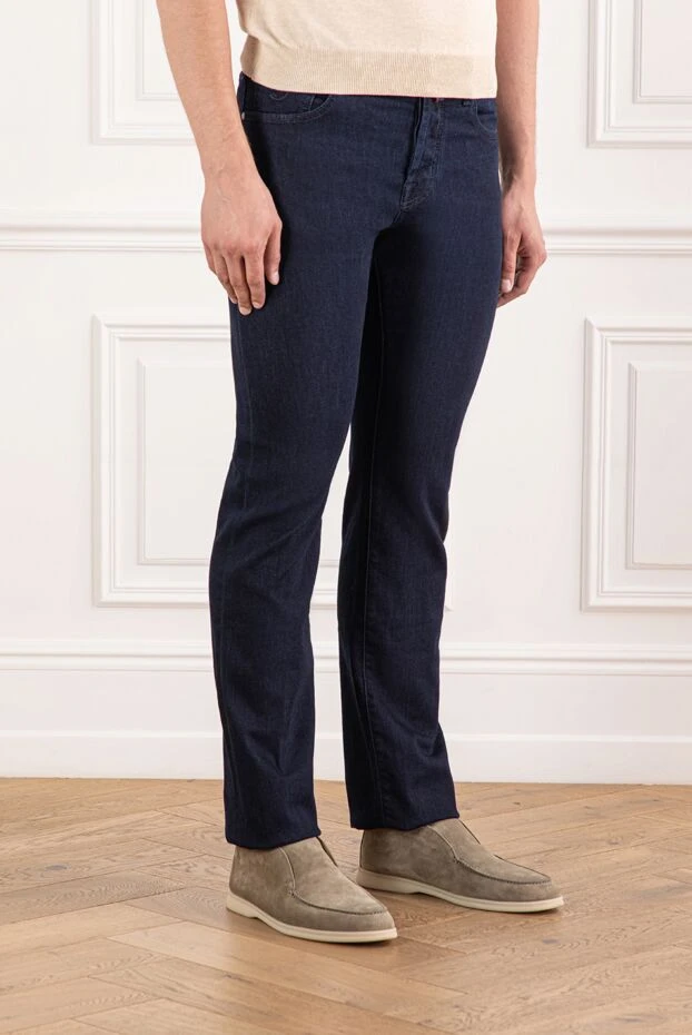 Jacob Cohen men's classic jeans made of thick dark denim 190188 - photo 3