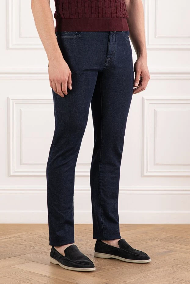 Jacob Cohen men's jeans made of thick denim with a universal fit 190195 - photo 3