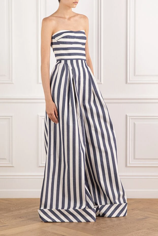 Fleur de Paris women's striped strapless cotton jumpsuit 190203 - photo 3