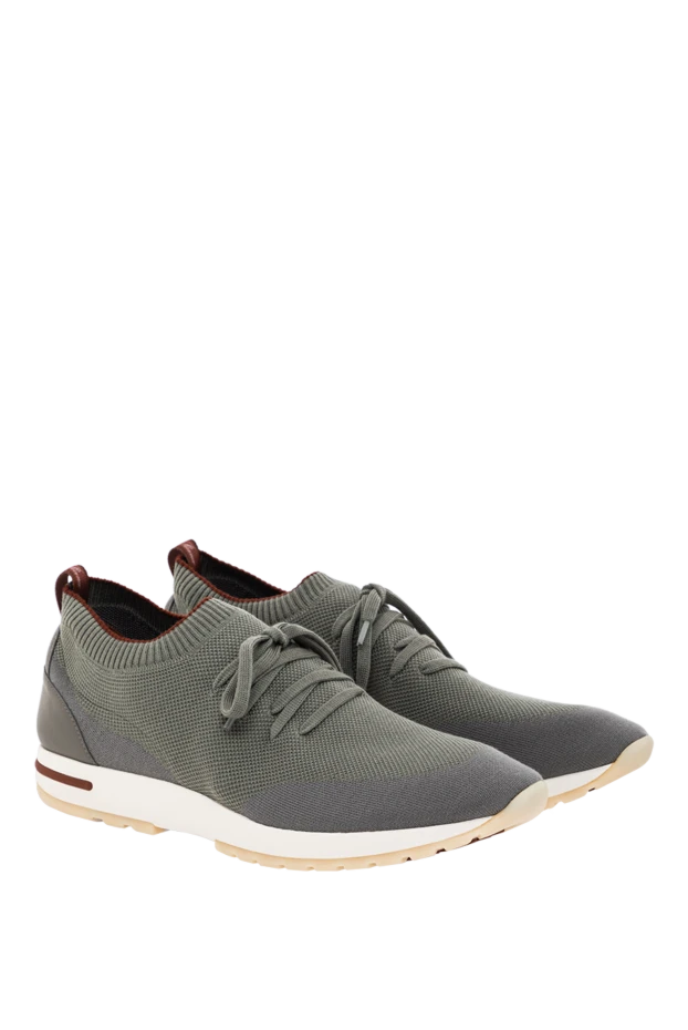 Loro Piana кроссовки 360 lp flexy walk из двухслойной шерсти wish зеленые 190214 - фото 3