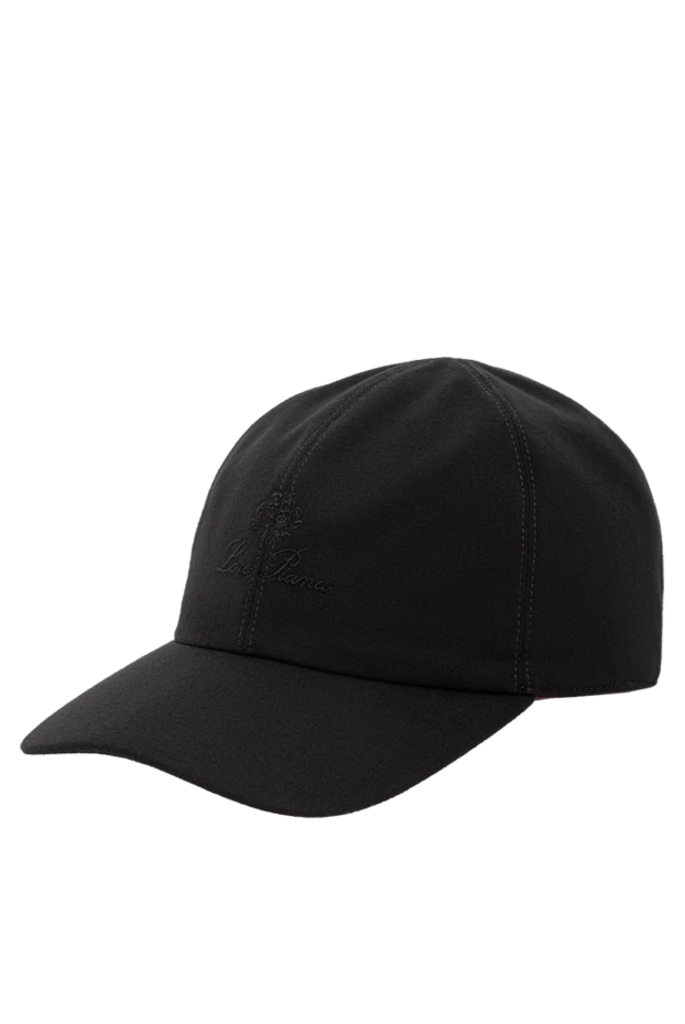 Loro Piana шерстяная утепленная мужская бейсболка черного цвета 190218 - фото 3