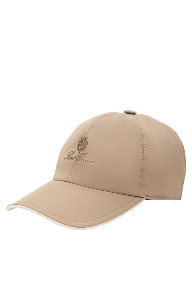 Loro Piana бежевая бейсболка из шести сегментов из микрофибры wind 190229 - фото 3