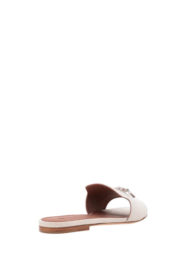 Loro Piana сандалии summer charms серые женские из козьей замши 190327 - фото 3