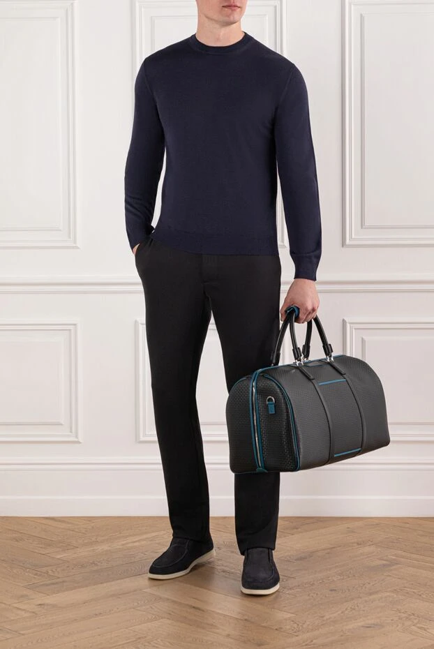 Cesare di Napoli a jumper made of fine wool in a rich dark blue colour 190428 - photo 2