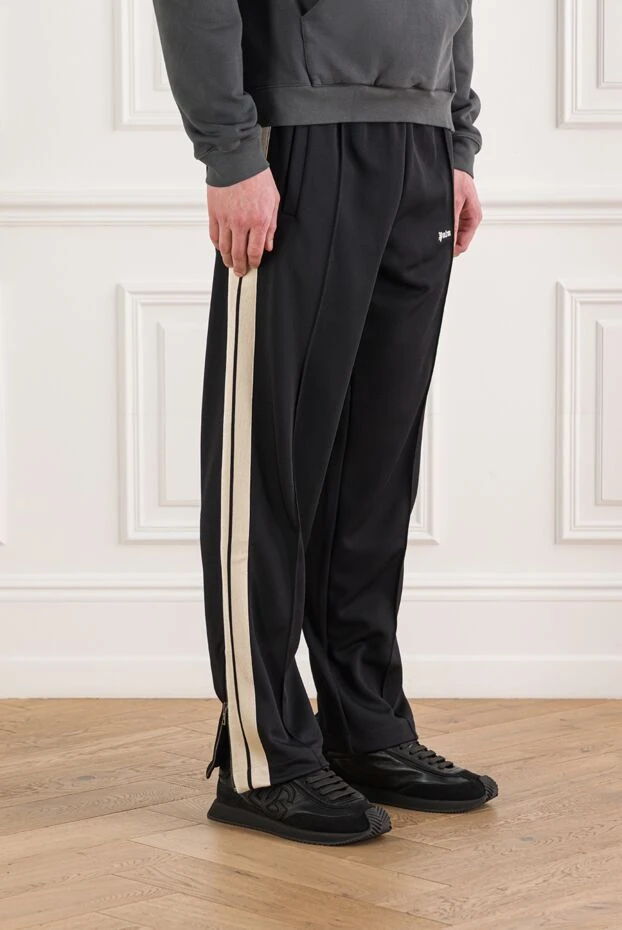 Palm Angels classic track pants with logo and side stripes 190482 - photo 3