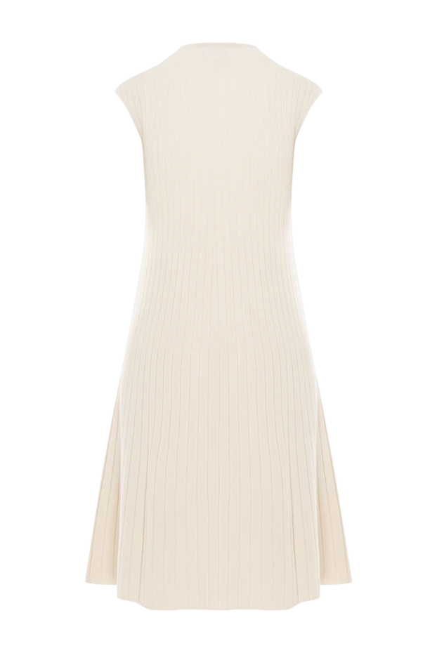 Loro Piana сукня coste з кашеміру з рукавами-кімоно біла 190497 - фото 2