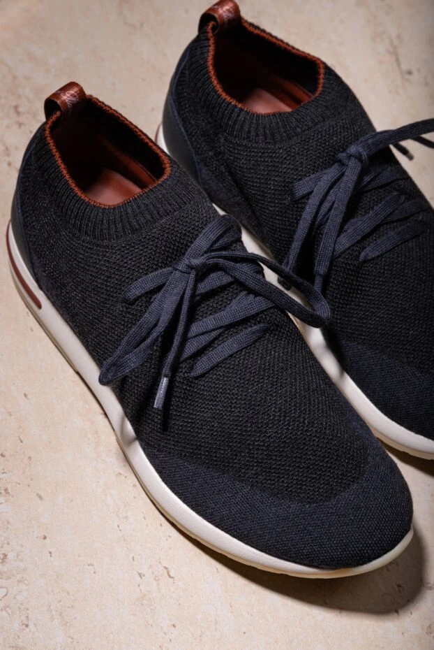 Loro Piana серые мужские кроссовки 360 lp flexy walk из шерсти 190502 - фото 2