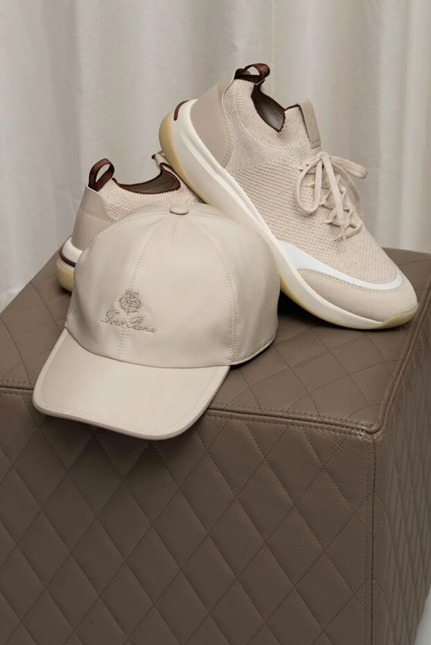 Loro Piana кроссовки 410 lp бежевые из шерстяного трикотажа на ультралегкой подошве 190503 - фото 2