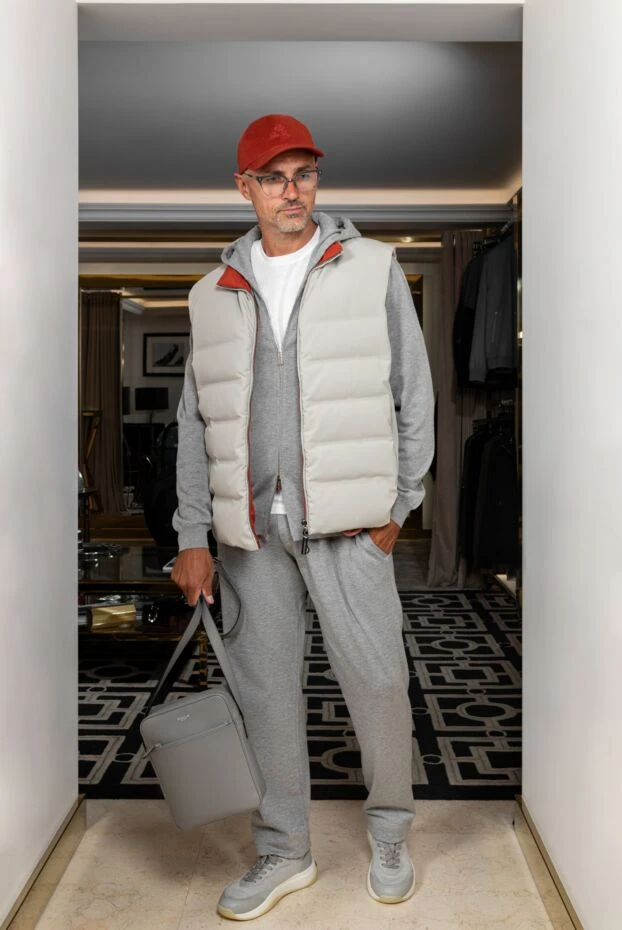 Loro Piana кроссовки 410 lp walk wish серые мужские из шерсти и натуральной кожи 190504 - фото 2