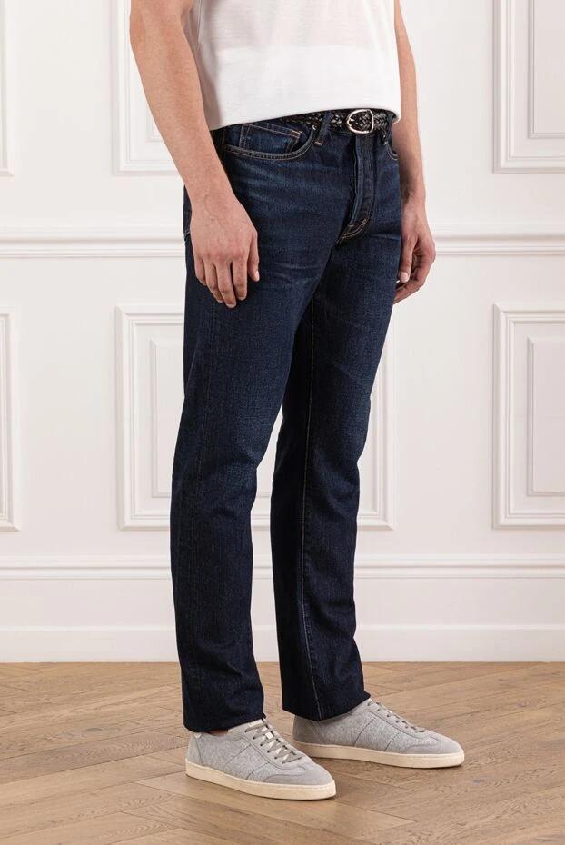 Tom Ford jeans with a versatile silhouette in deep blue tones with contrast stitching 190551 - photo 3