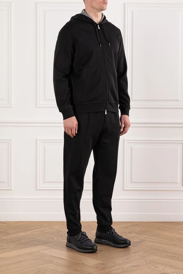 Brunello Cucinelli black urban tracksuit with a hood 190592 - photo 3