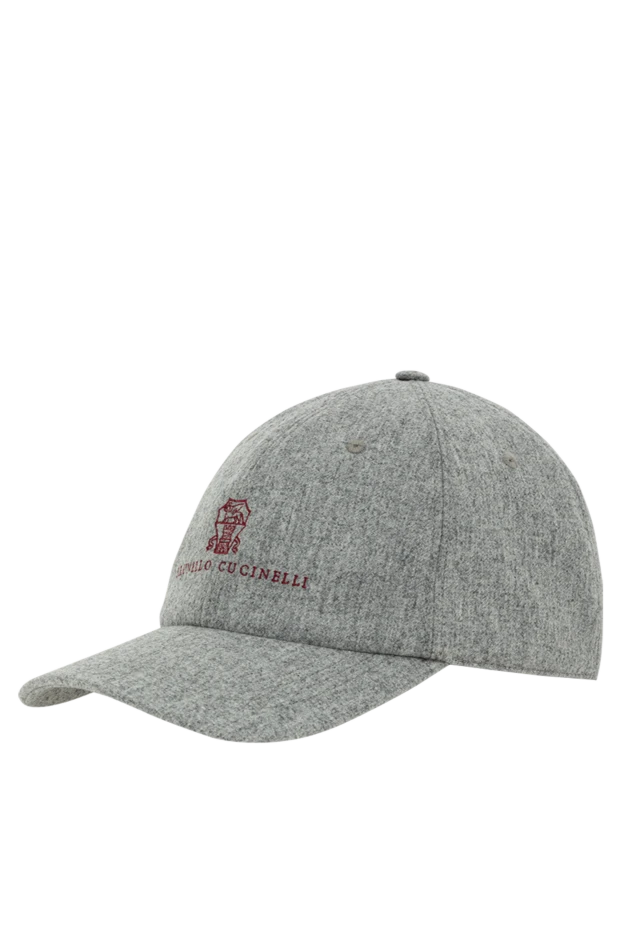 Brunello Cucinelli classic wool cap for autumn and winter with a curved visor 190595 - photo 3