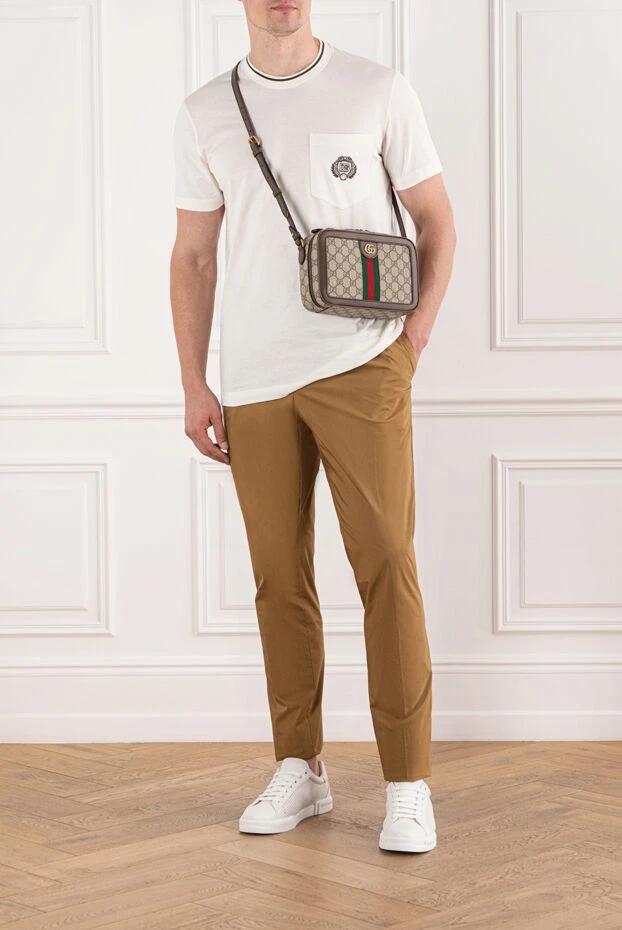 Dolce & Gabbana классическая футболка из мягкого белого джерси с карманом 190672 - фото 2