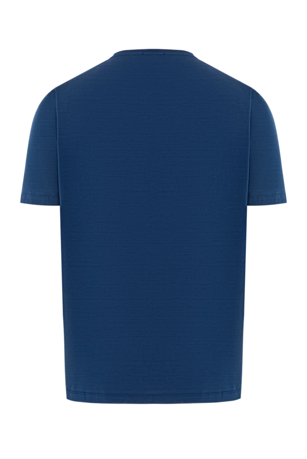 Cesare di Napoli men's basic blue cotton t-shirt 190746 - photo 2