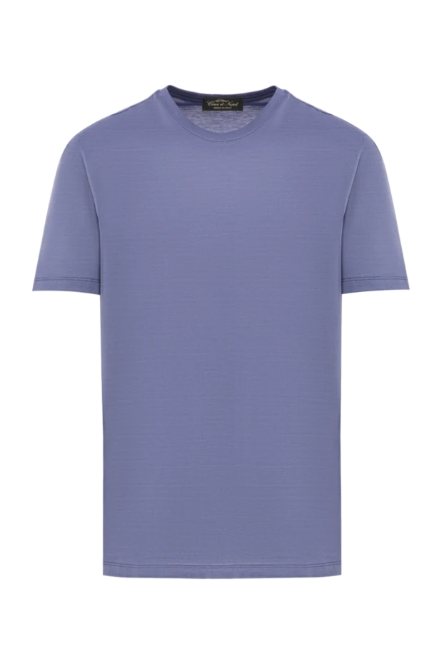 Cesare di Napoli men's cotton t-shirt, lavender blue (markdown) 197962 - photo 1