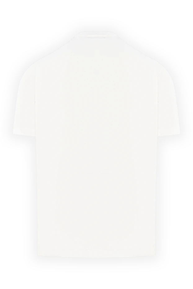 Cesare di Napoli men's white cotton t-shirt with a soft texture 190769 - photo 2