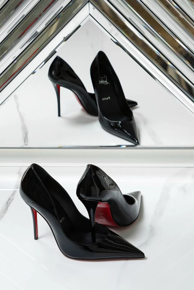 Christian Louboutin miss z black patent calfskin stiletto heels 190859 - photo 3
