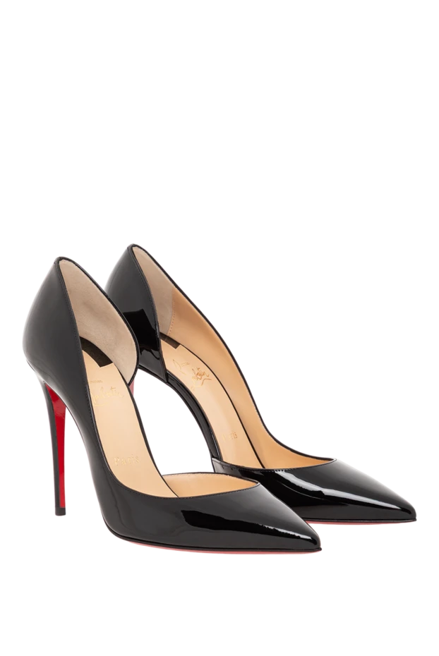 Christian Louboutin женские туфли iriza из лакированной телячьей кожи черного цвета 190862 - фото 2