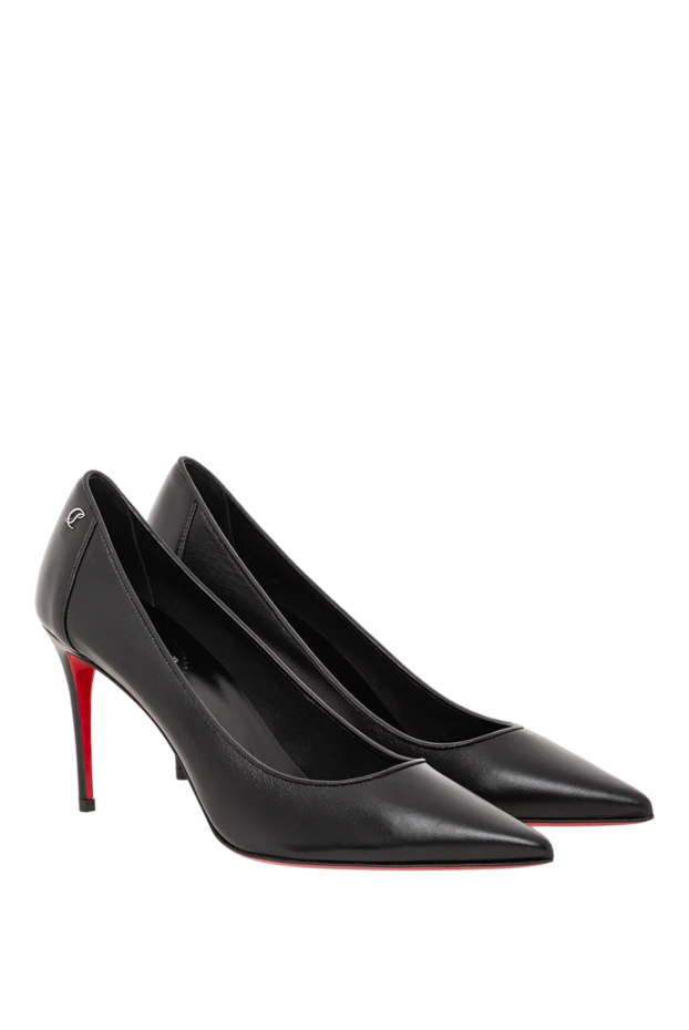 Christian Louboutin изящные черные туфли sporty kate в городском стиле из кожи ягненка наппа 190865 - фото 2