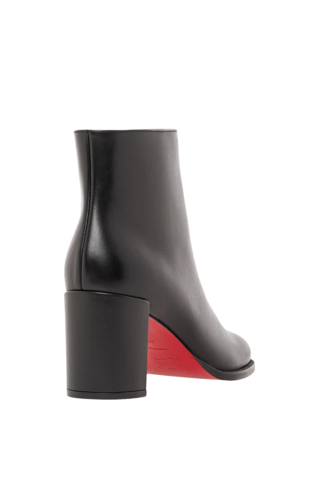 Christian Louboutin adoxa 70 women's ankle boots in black calfskin with a red accent 190867 - photo 3