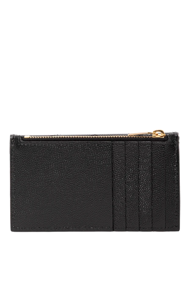 Saint Laurent cassandre black leather business card case 190921 - photo 3