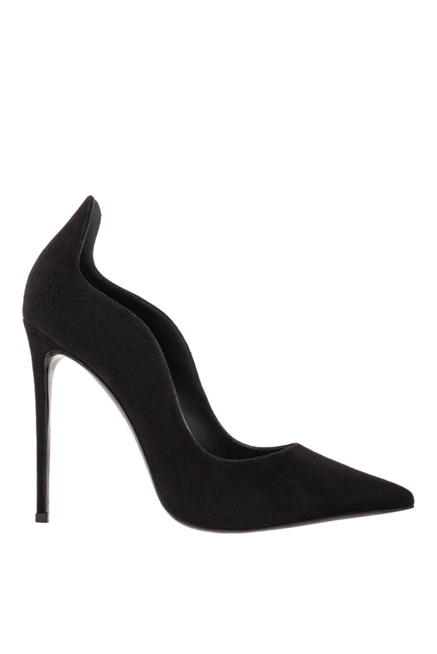 Le Silla ivy black suede and calfskin shoes 190963 - photo 1