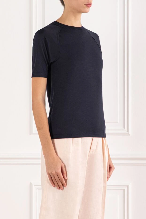Loro Piana dark blue short sleeve soft jersey t-shirt 190970 - photo 3