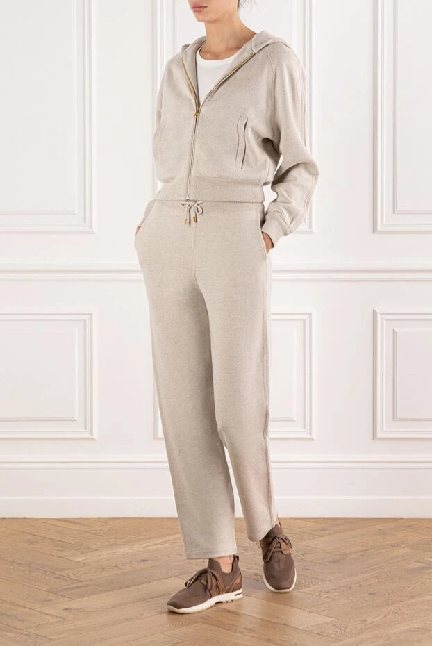 Loro Piana cropped cotton pique polo shirt with embroidered dg logo 190973 - photo 2