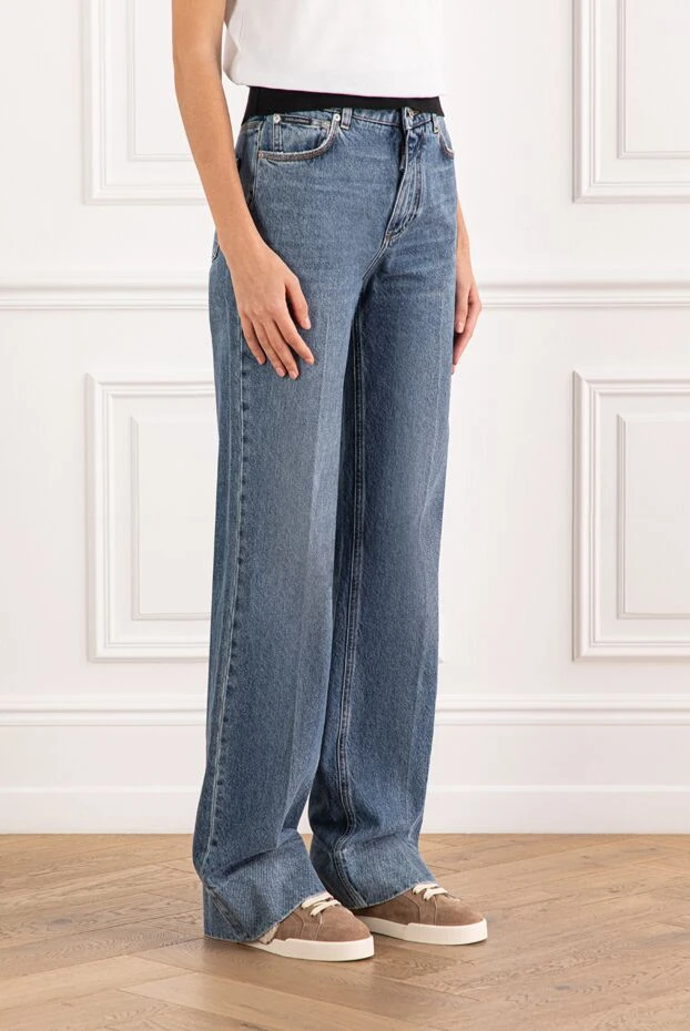 Dolce & Gabbana blue denim wide-leg jeans 190992 - photo 3
