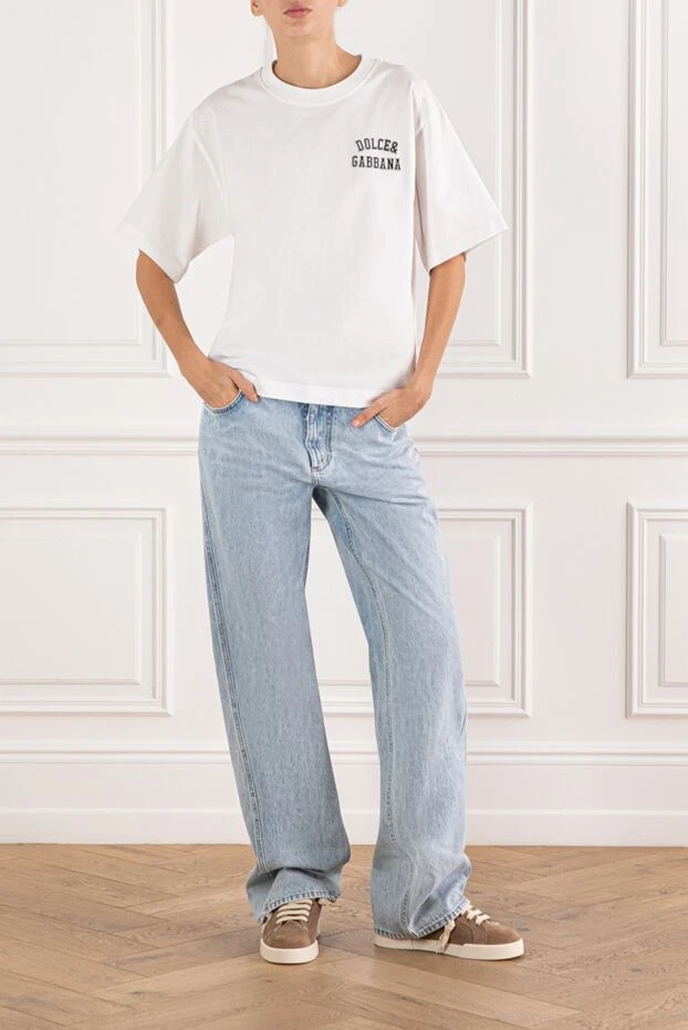 Dolce & Gabbana light blue high-waist straight leg jeans 190994 - photo 2