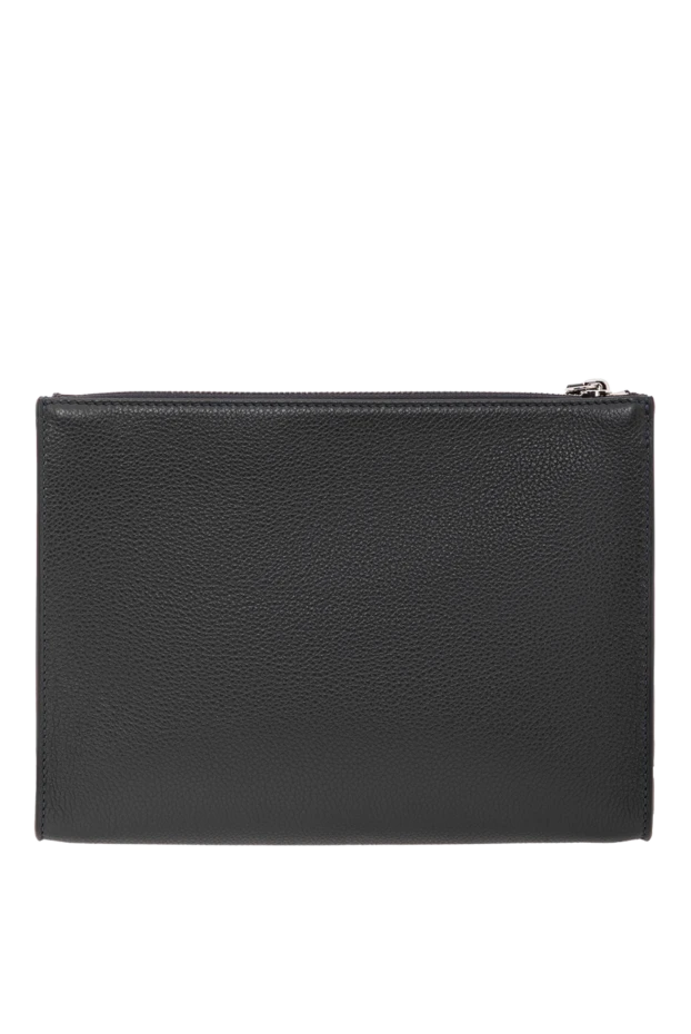 Serapian men's black leather cachemire clutch with wrist handle 191232 - photo 3