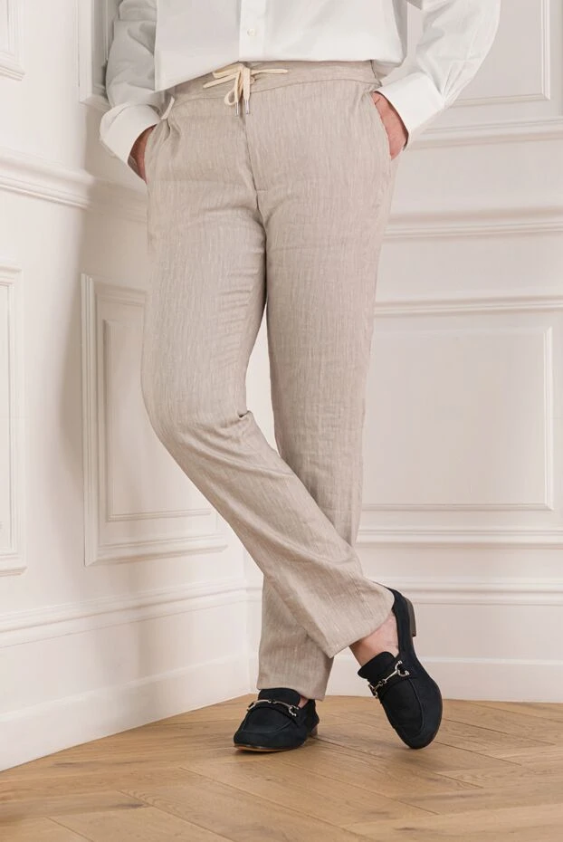 Andrea Ventura dark blue suede loafers with a silver buckle 191257 - photo 2