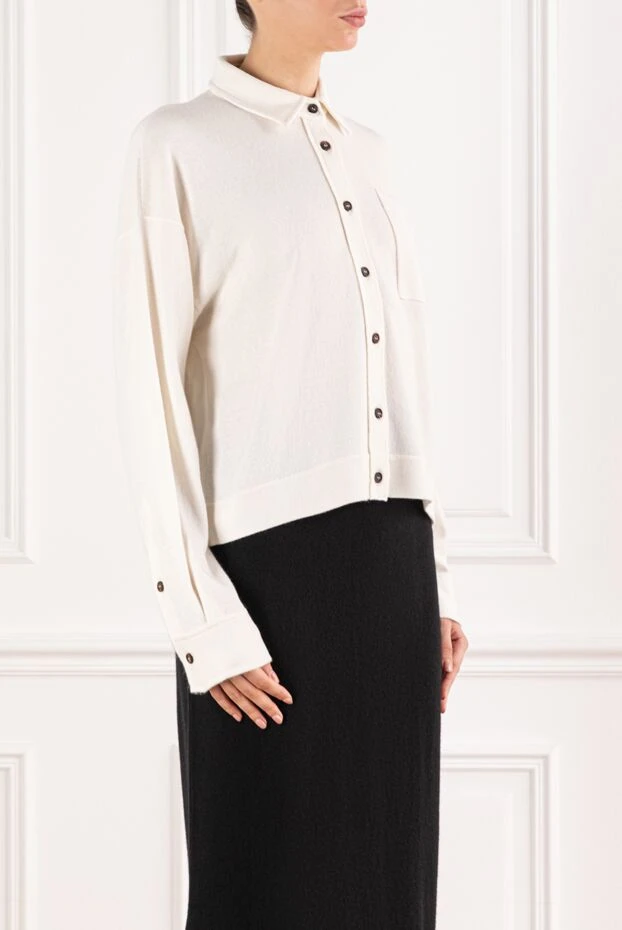 Brunello Cucinelli кардиган із кашеміру з накладною кишенею та гудзиками 191307 - фото 3