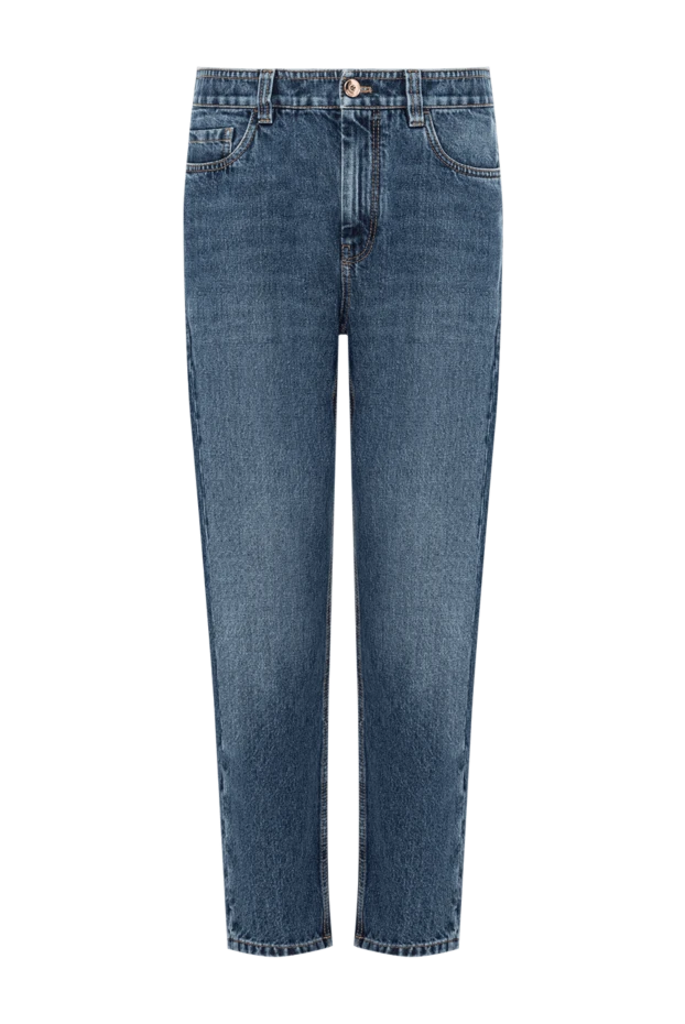 Brunello Cucinelli blue denim jeans with a classic button closure 191328 - photo 1