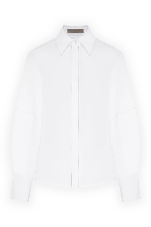 D.Exterior an elegant white blouse with light translucent sleeves and a strict collar 191365 - photo 1