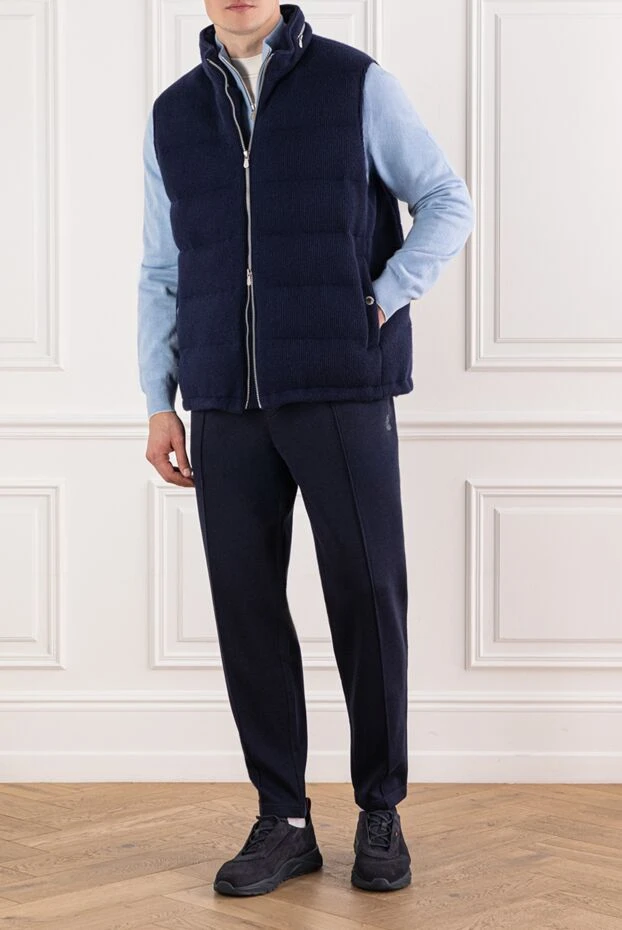 Brunello Cucinelli soft cashmere vest with snap pockets 191403 - photo 2